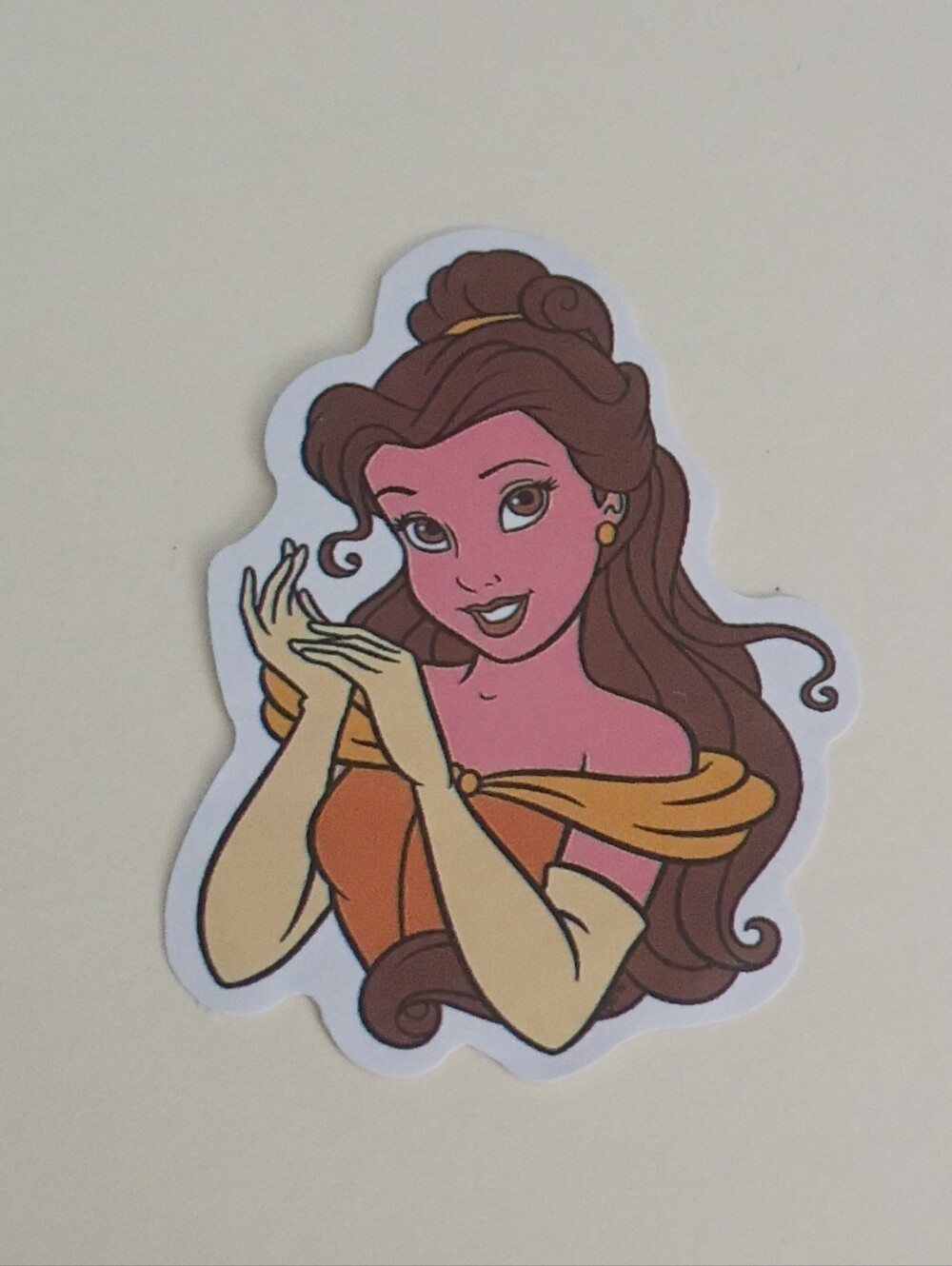 10/$10 Stickers Decal - Beauty & The Beast Belle Princess Gold Dress - Disney